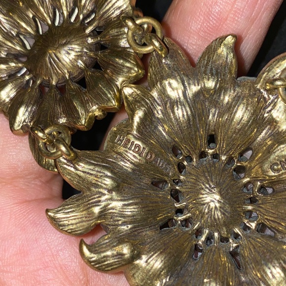 Heidi Daus Glorious Garden  Floral Blue, Purple, Pink, and Gold Necklace - Picture 2 of 8